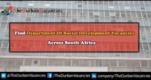Department Of Social Development Vacancies