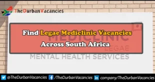 Legae Mediclinic Vacancies